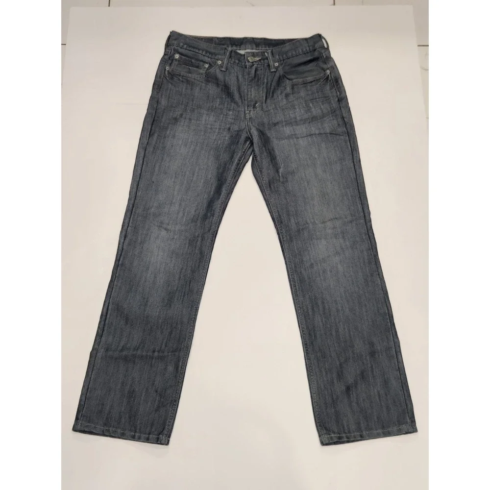 Levi's 514 ‎ Straight Fit Jeans Men W31 L30 Stretch Classic Denim Red Tab